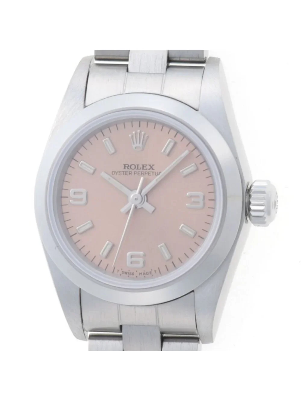 Rolex Oyster Perpetual Pink Stainless Steel Automatic